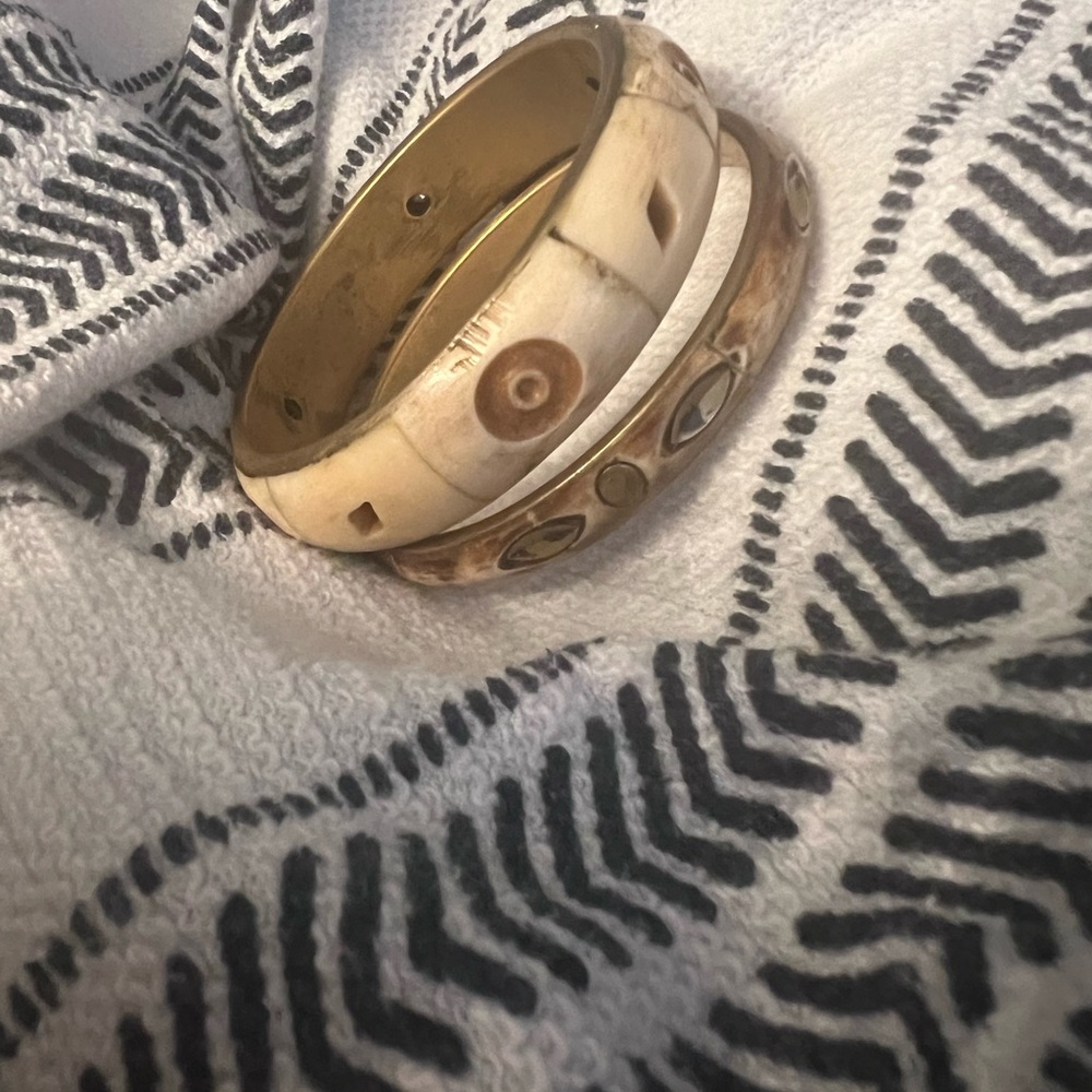Bone Bangle Bracelets - Picture 2 of 2